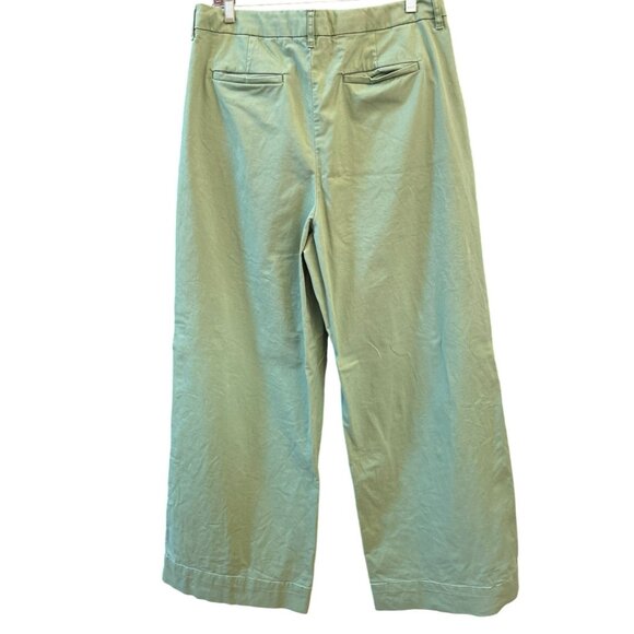 Vineyard Vines Green Wide Leg Pants Sz 14 Preppy Coastal Grandmother Resortcore - Picture 3 of 5